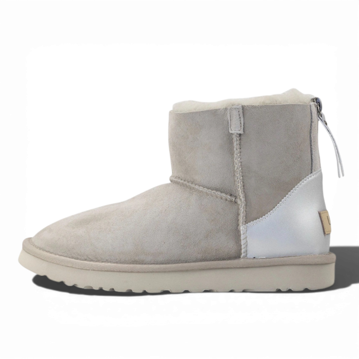Ugg Mini Lacquer ZIP Light Grey