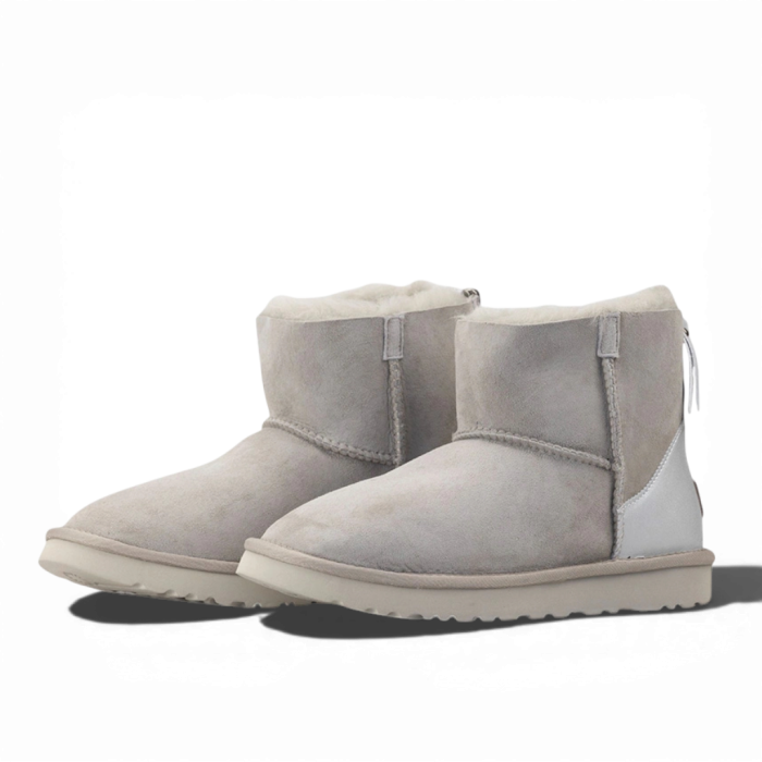 Ugg Mini Lacquer ZIP Light Grey