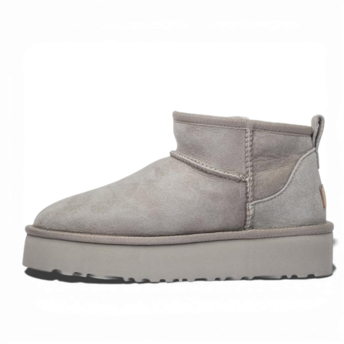 UGG Ultra Mini Platform White Grey