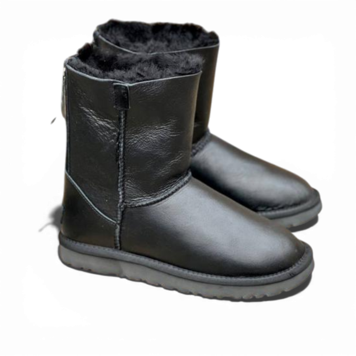 Ugg Short ZIP Black Leather