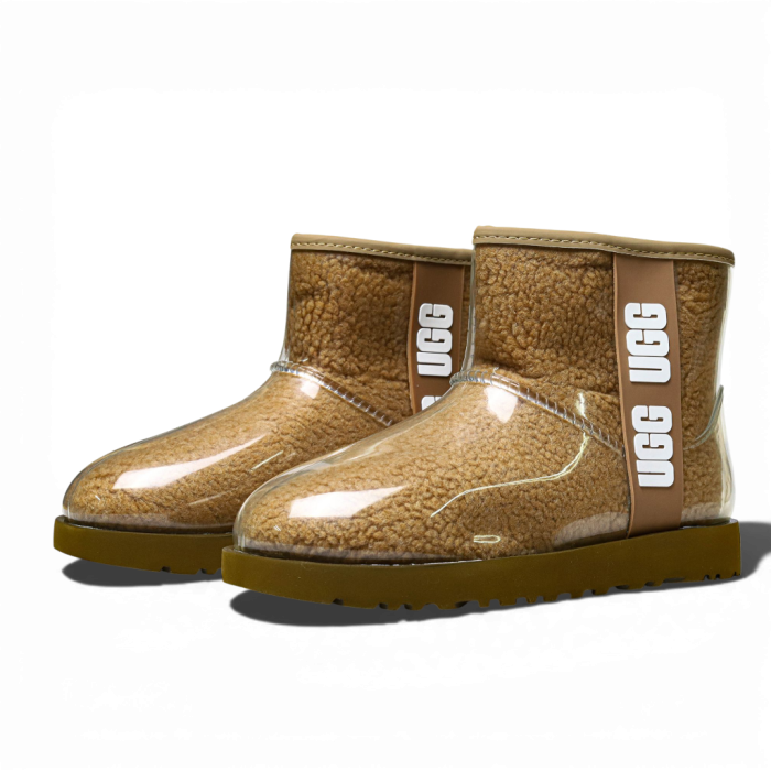 UGG Classic Clear Mini Large LOGO Fleece Lined