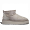 UGG Ultra Mini Platform White Grey