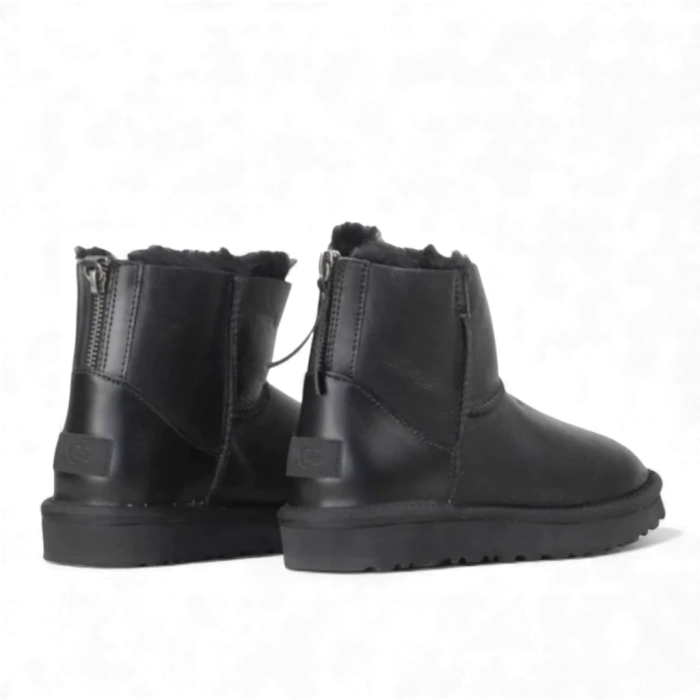 Ugg Mini ZIP Black Leather