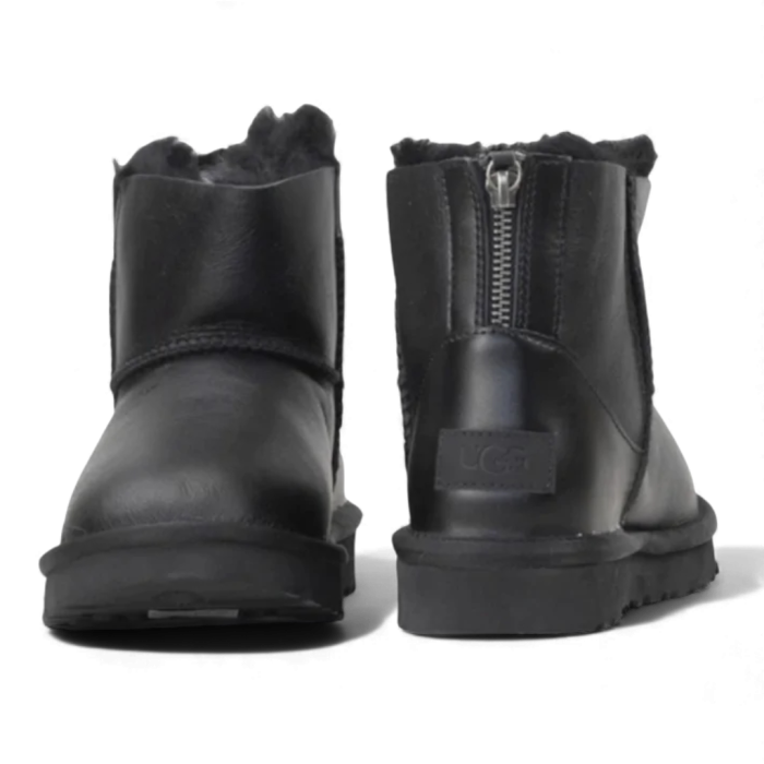 Ugg Mini ZIP Black Leather