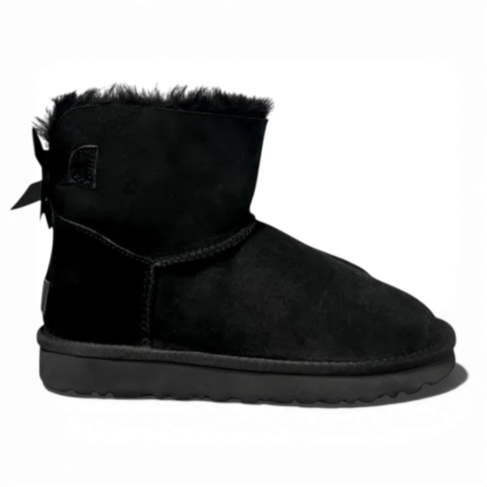 UGG Bailey Bow Suede Black