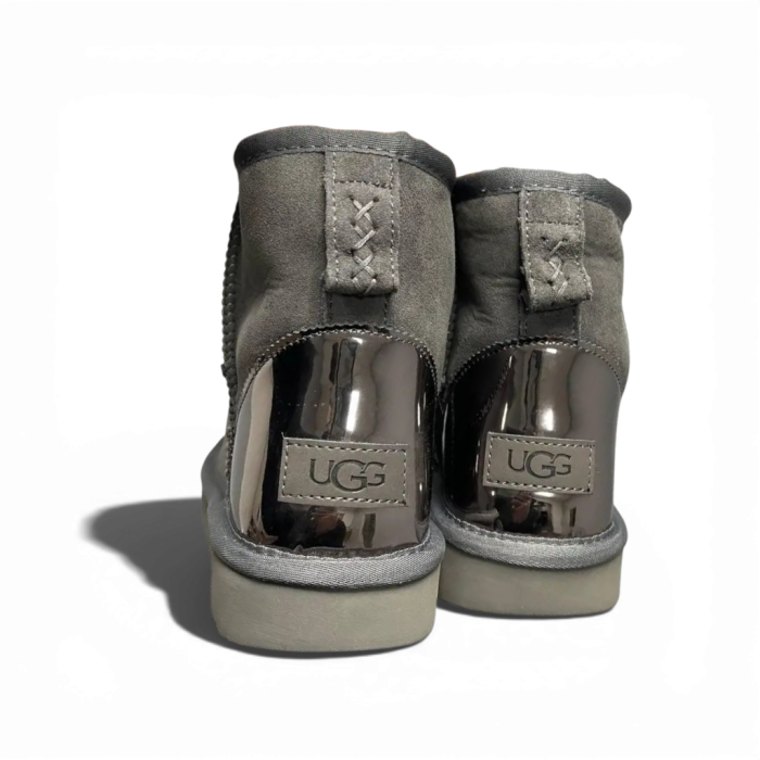 UGG Mini Grey Metallic Suede