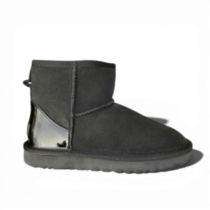 UGG Mini Black Metallic Suede