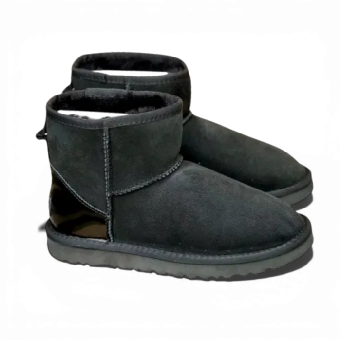 UGG Mini Black Metallic Suede