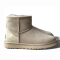 UGG Mini Light Grey Metallic Suede